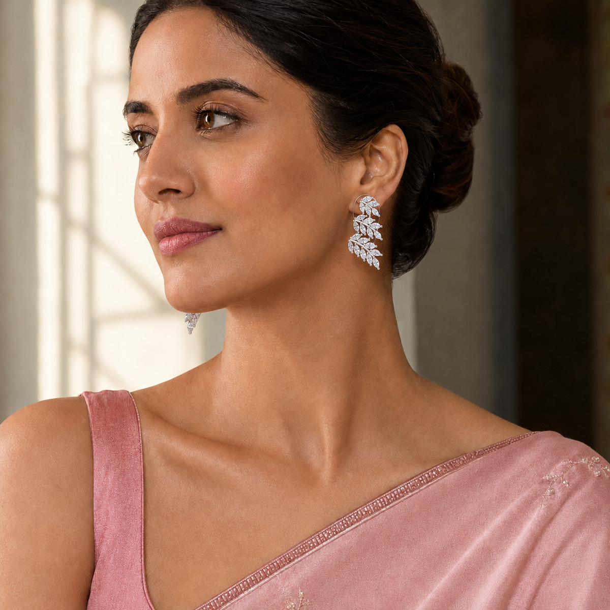 The Elowen Leaf Earrings