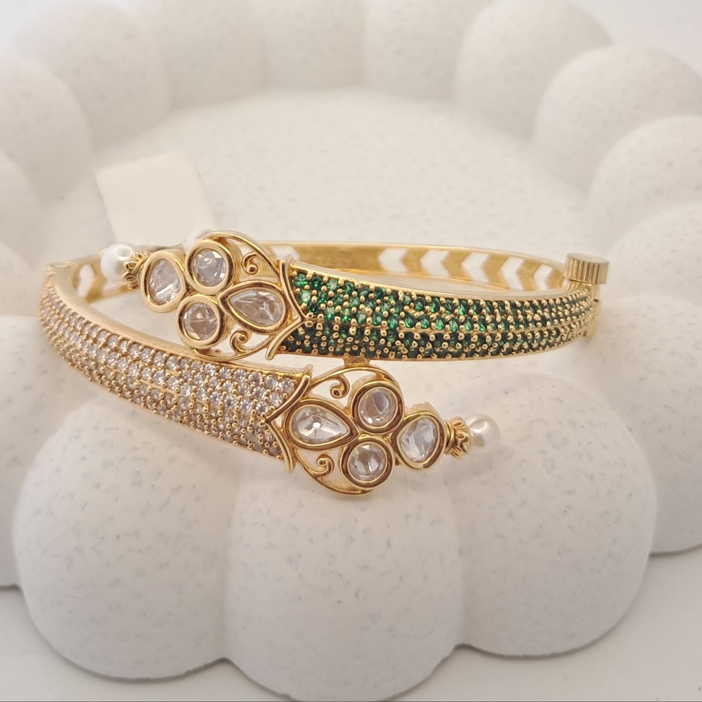 Green & CZ Bracelet