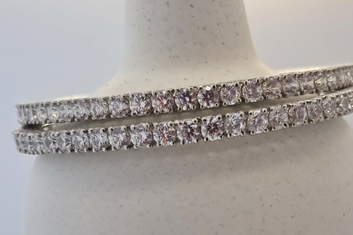 CZ Silver Bangles