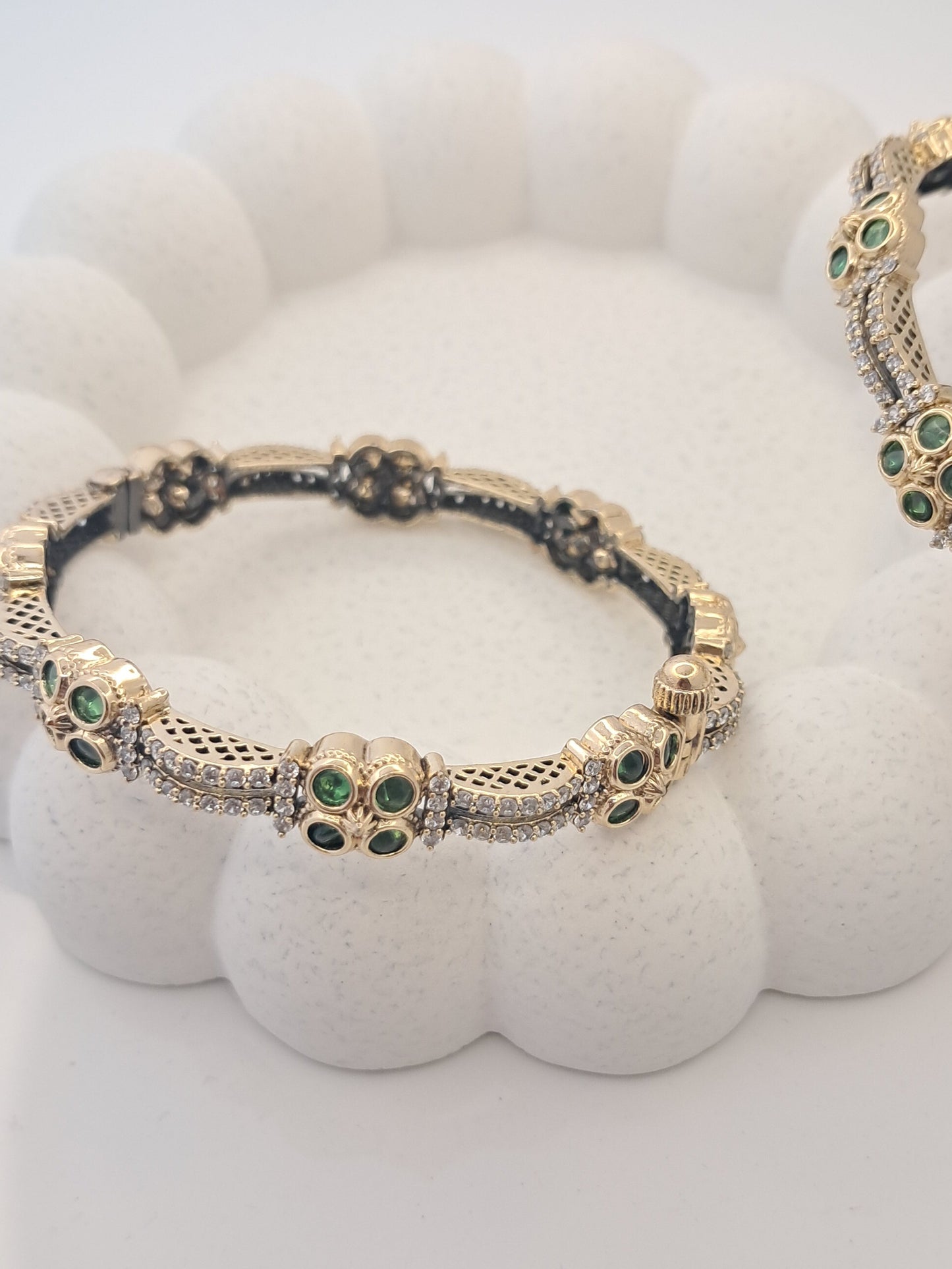 Emerald CZ Bangles