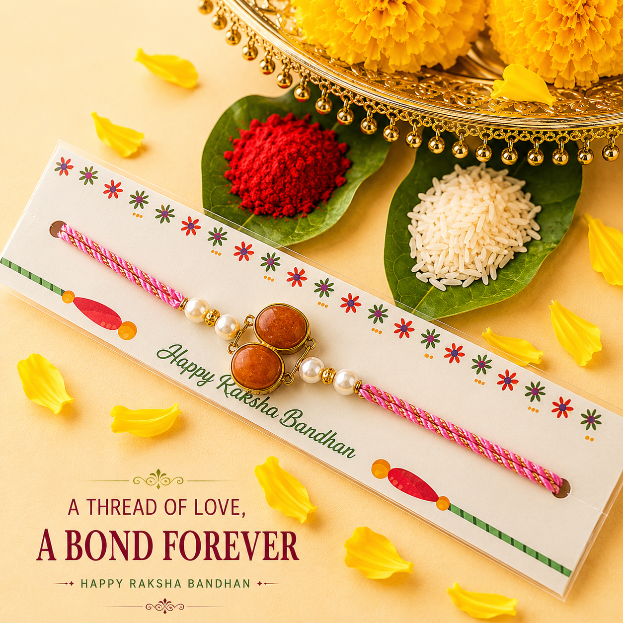 Orange Rakhi