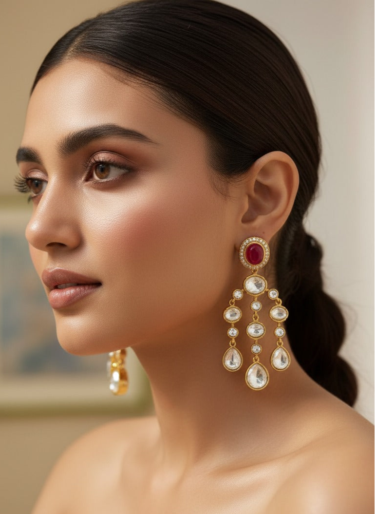 Crimson Yiva Earring