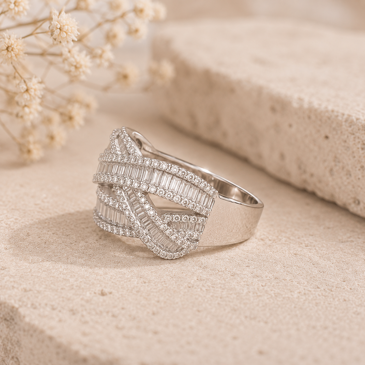 Celeste Criss-Cross Ring