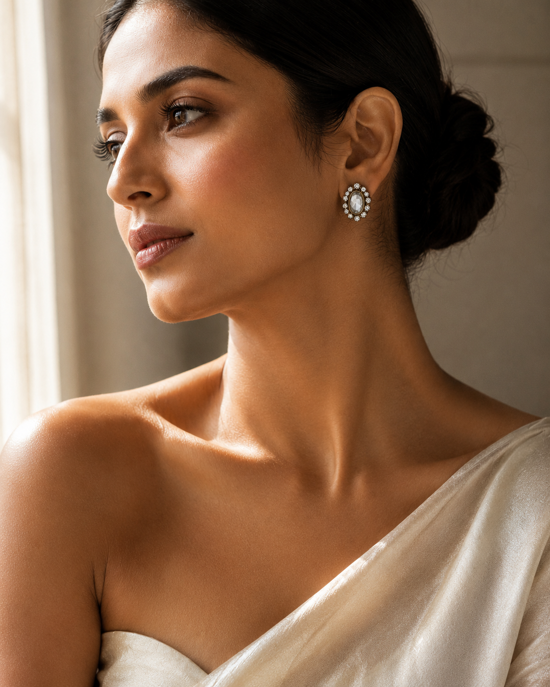 Elara | Vintage Crystal Statement Stud