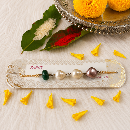 Pearl Rakhi Bracelet