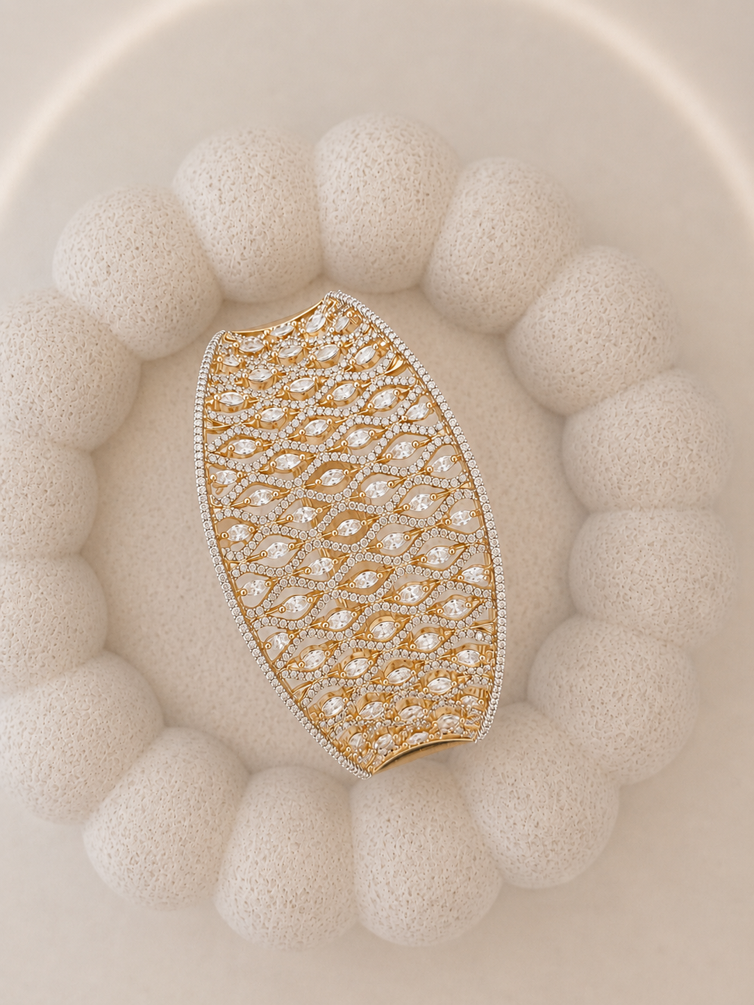 Wide CZ Roma Cuff