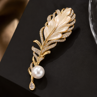 Aurelia Pearl Brooch
