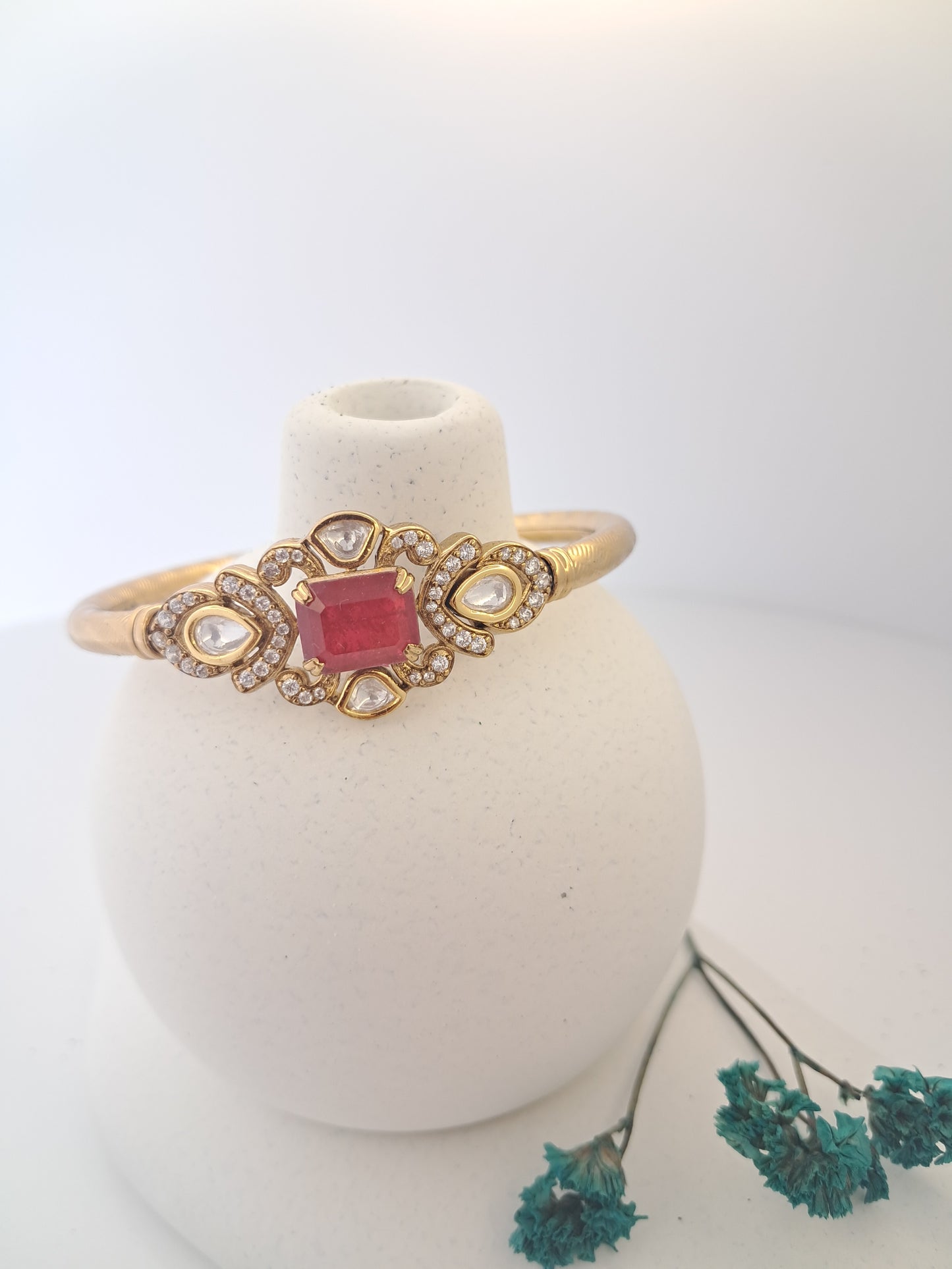 Ruby Polki Bracelet