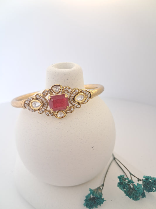 Ruby Polki Bracelet