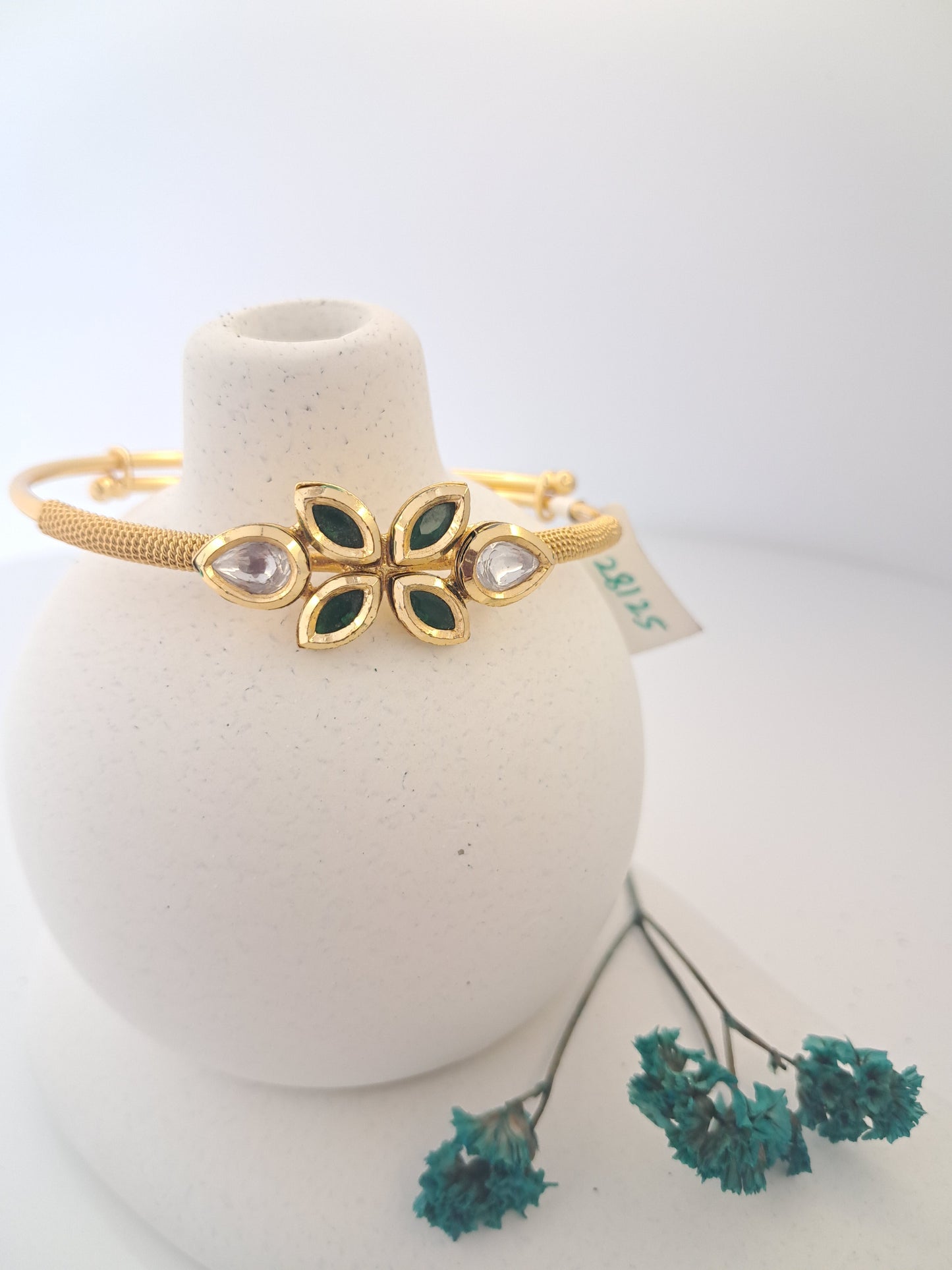 Floral Kundan Bracelet