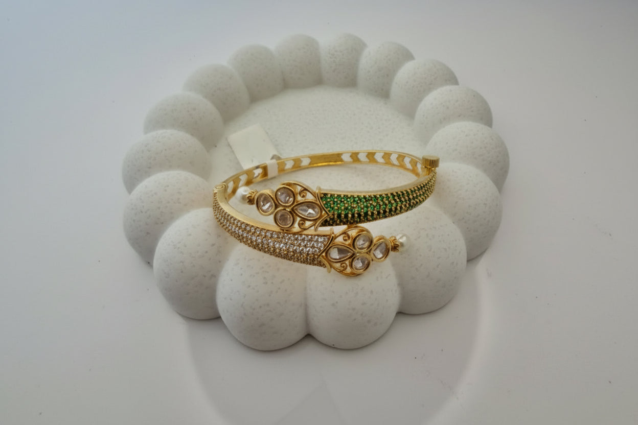 Green & CZ Bracelet