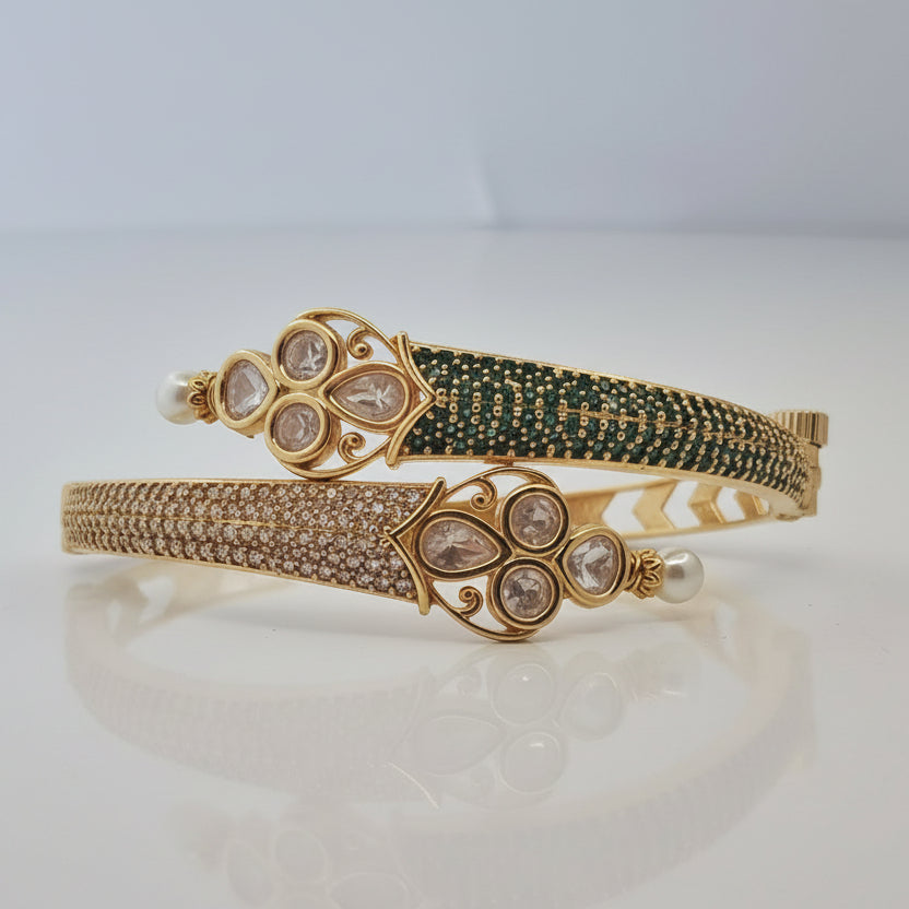 Green & CZ Bracelet
