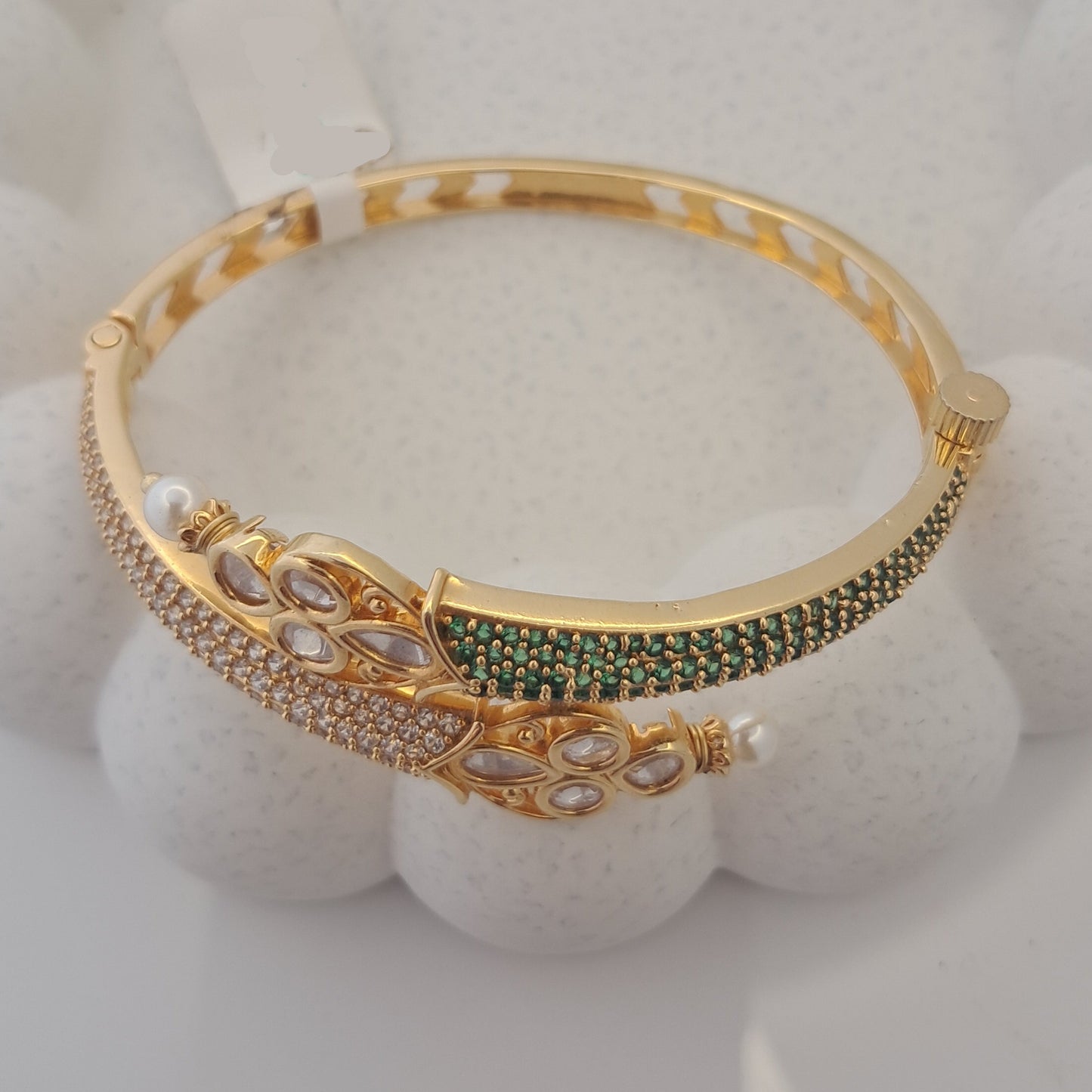 Green & CZ Bracelet