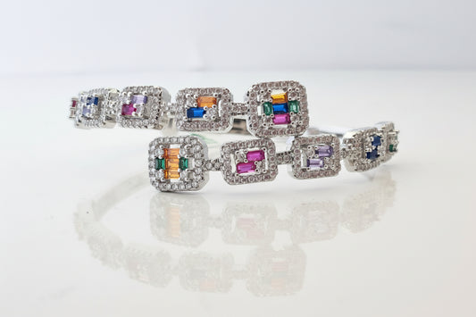 Rainbow CZ Bracelet
