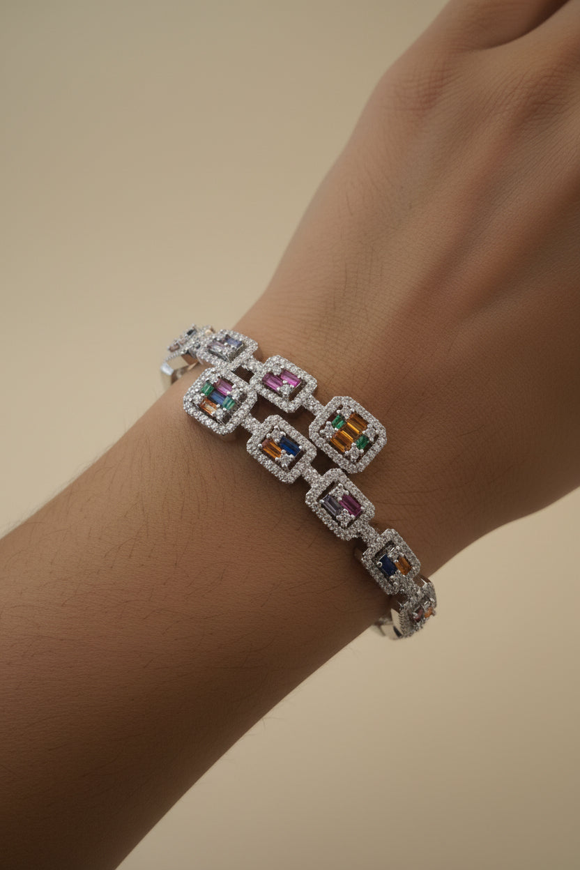 Rainbow CZ Bracelet