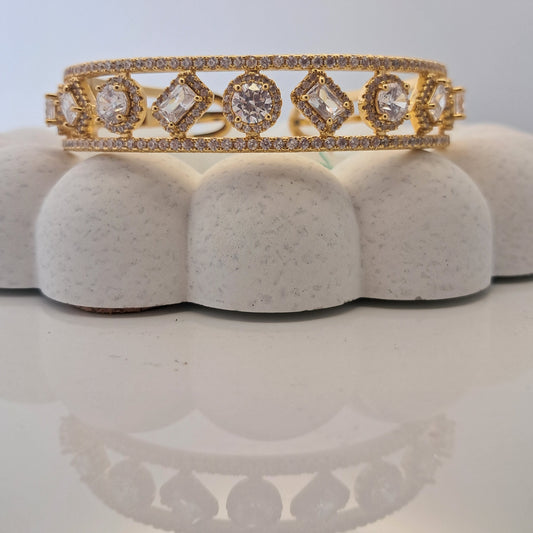 Classic Round & Emerald Cut Bangle