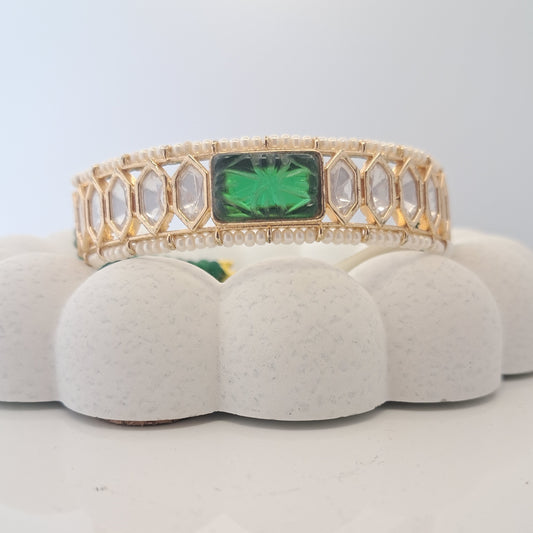 Emerald Kundan Bracelet