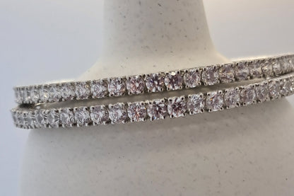 CZ Silver Bangles