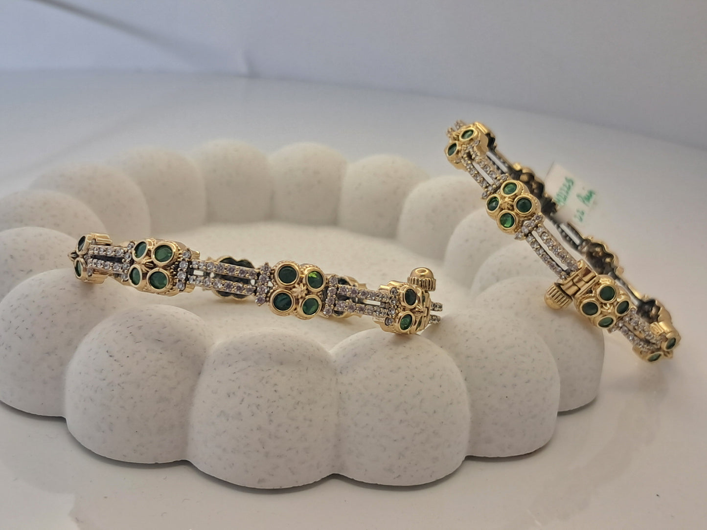 Emerald CZ Bangles