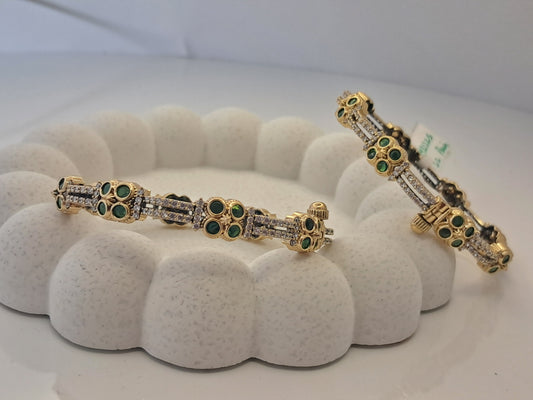 Emerald CZ Bangles