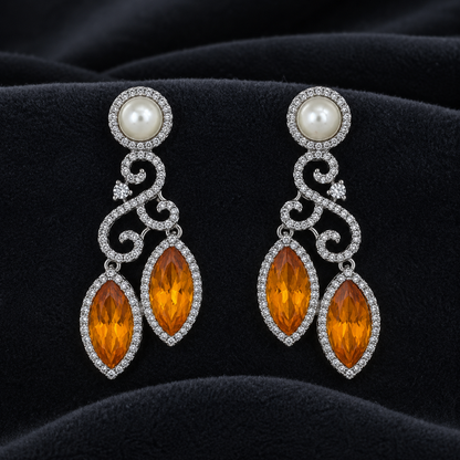 Aurelia Amber Earrings