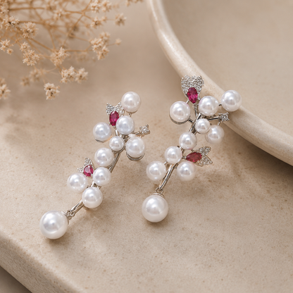 Pearl Blossom Earrings