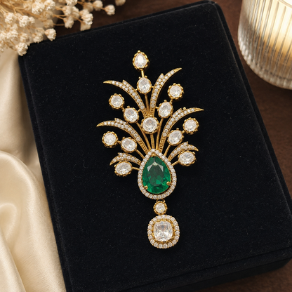 Emerald Garden Brooch