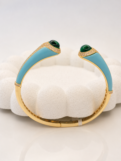 Turquoise Enamel Bracelet