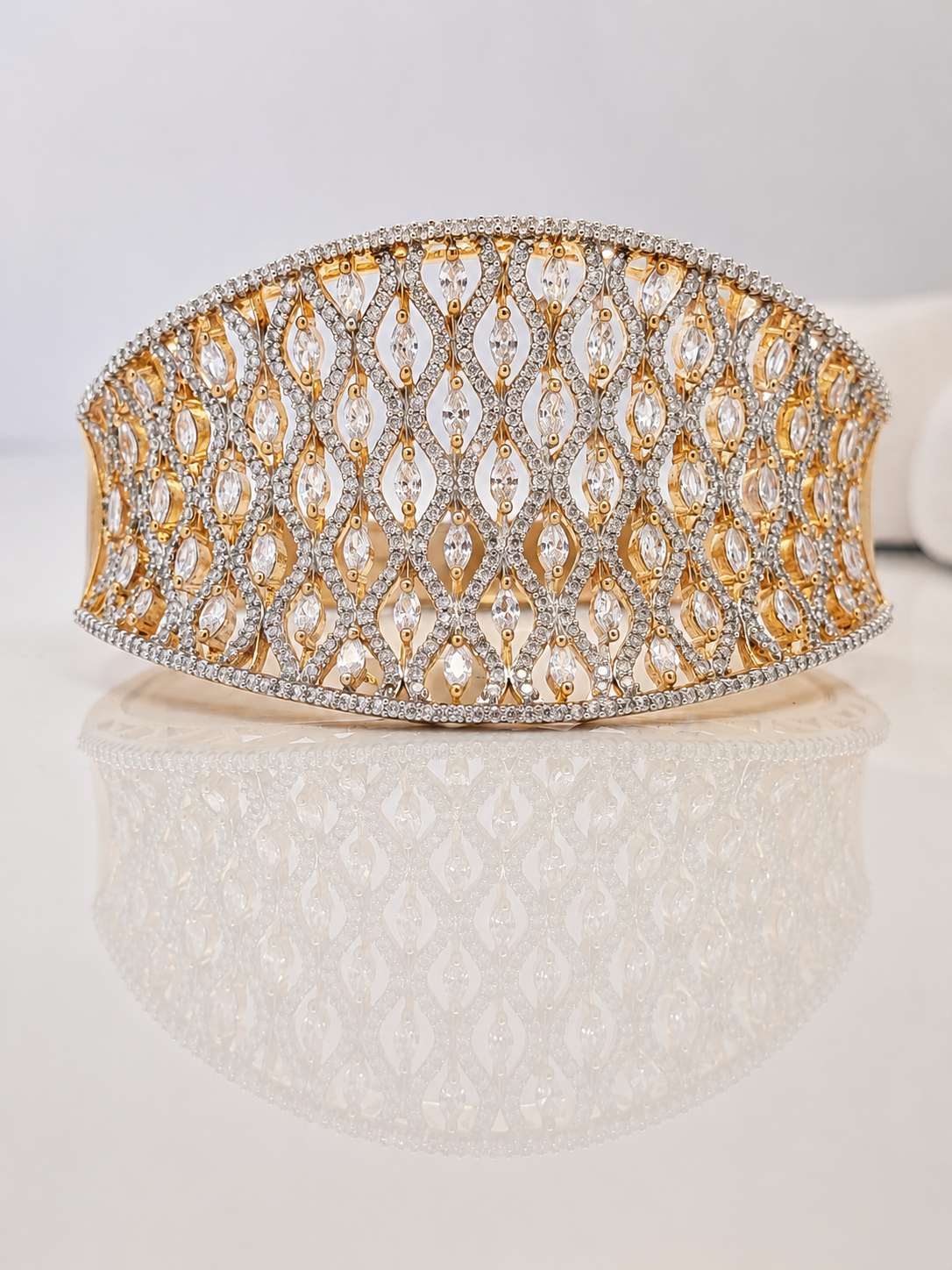 Wide CZ Roma Cuff