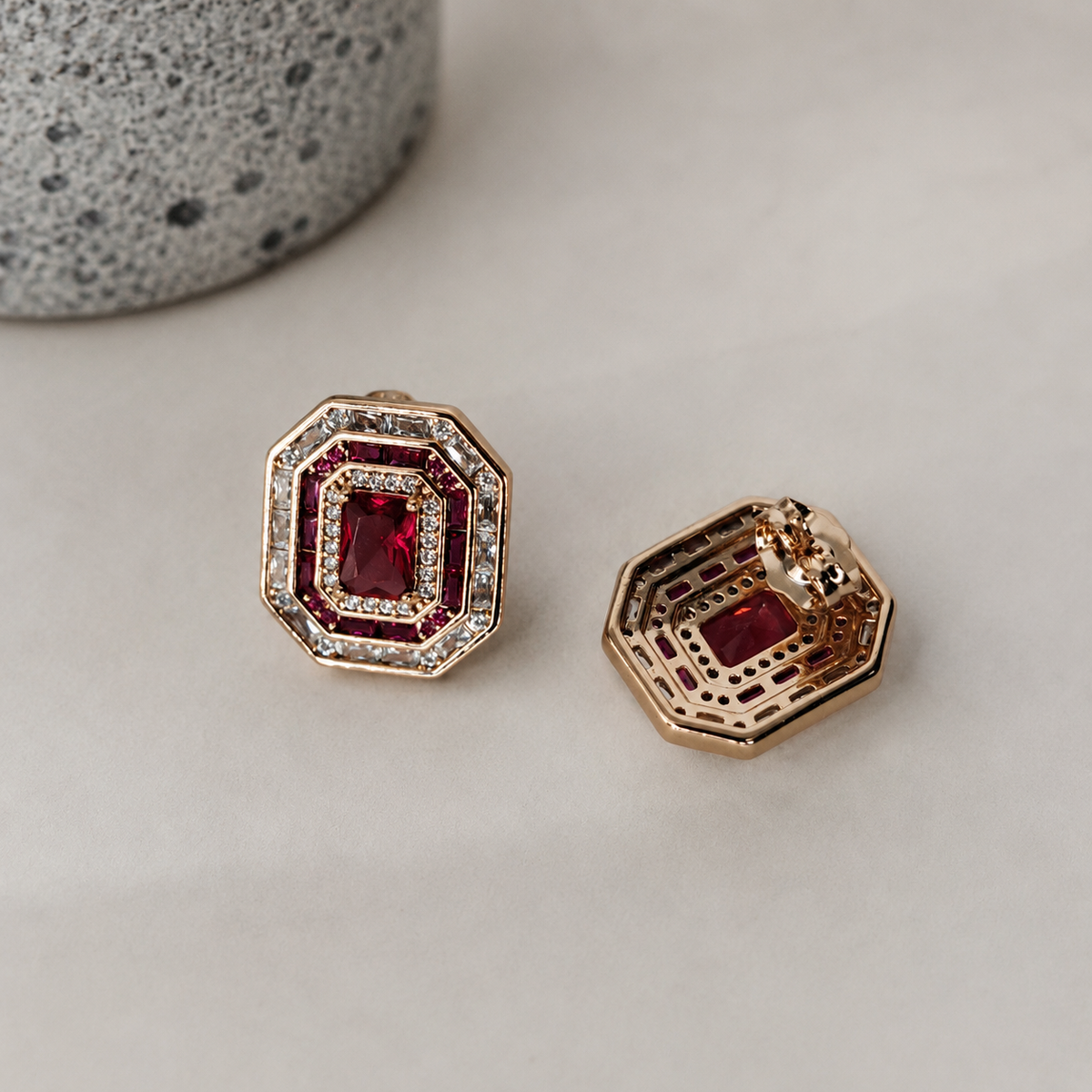 Ruby Royale Earrings