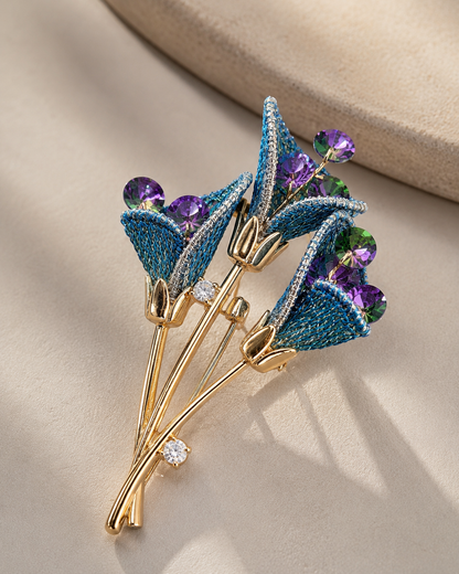 Bluebell Bouquet Brooch
