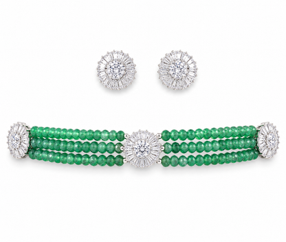 Emerald CZ Choker