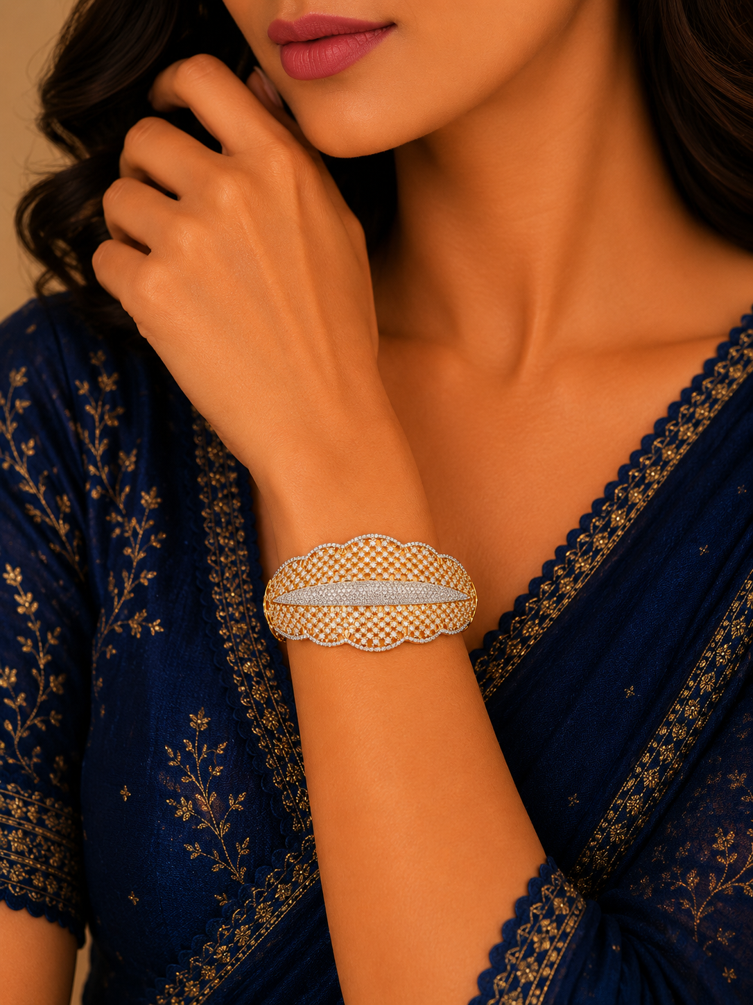 Designer CZ Statement Bracelet