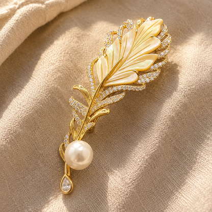 Aurelia Pearl Brooch