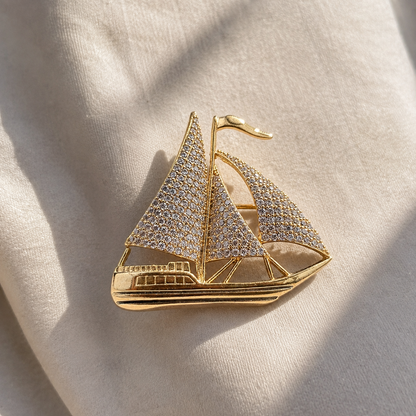 Golden Voyage Brooch
