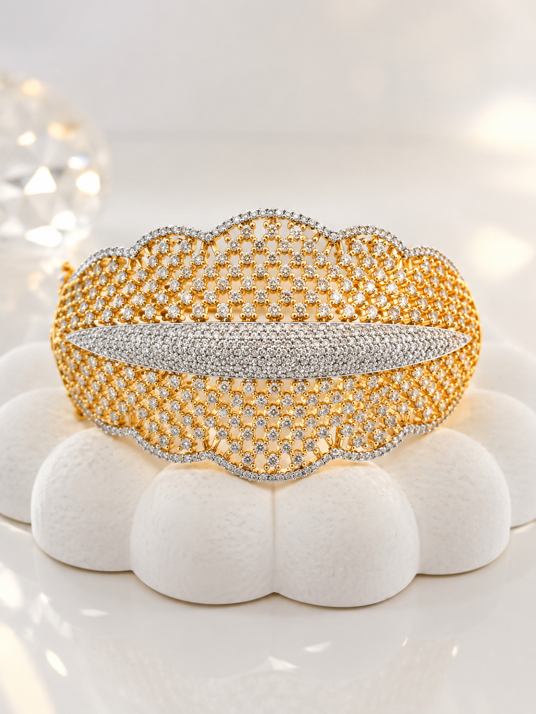 Designer CZ Statement Bracelet