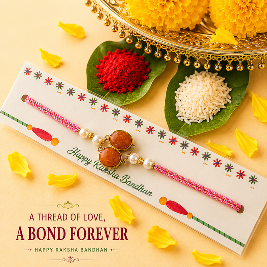 Orange Rakhi
