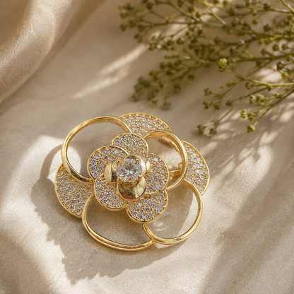 Camellia Bloom Brooch