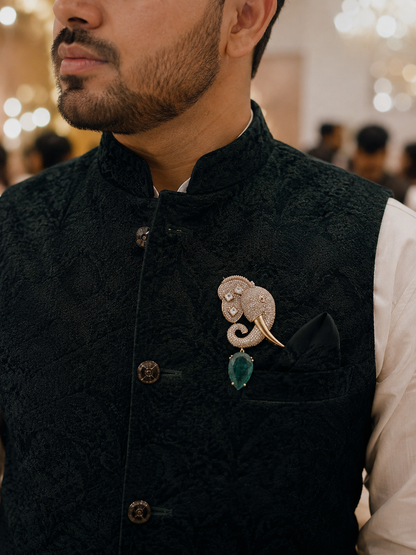 Maharaja Elephant Brooch