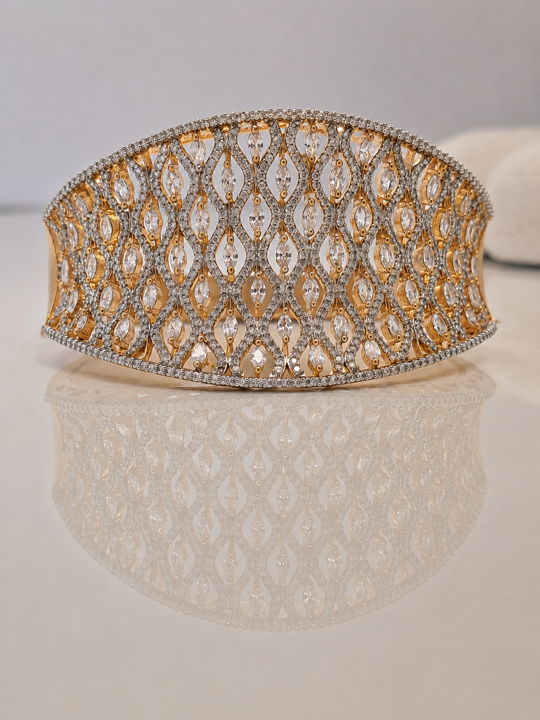 Wide CZ Roma Cuff