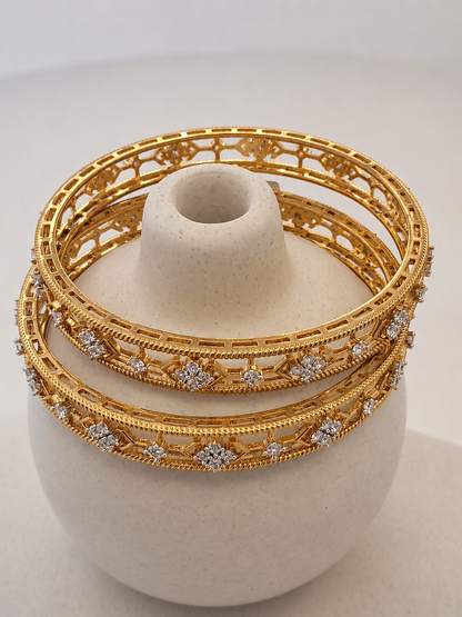 Geometric CZ Bangles