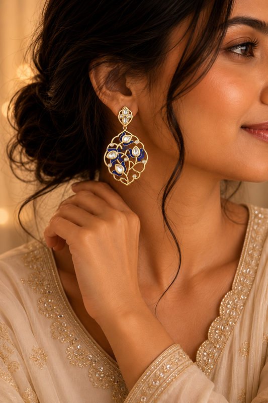 Blue Enamel Drops