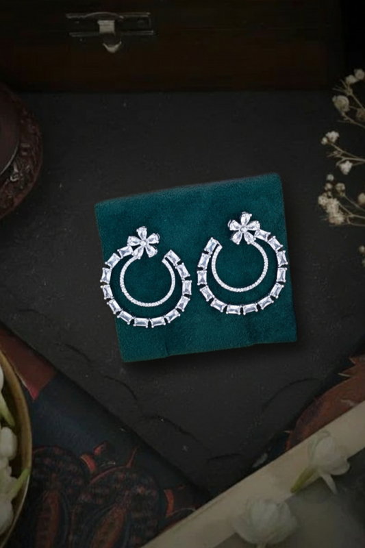 CZ Hoop Blooms