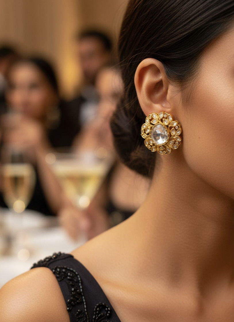 Golden Bloom Studs