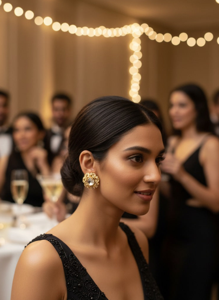 Golden Bloom Studs