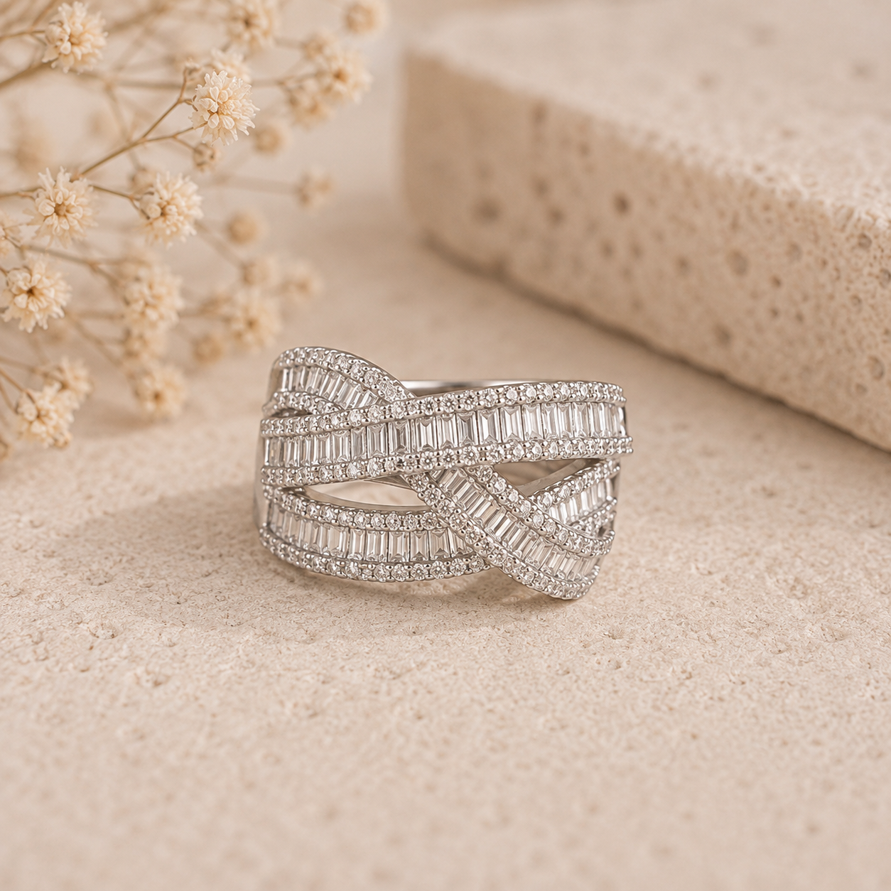 Celeste Criss-Cross Ring