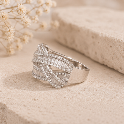 Celeste Criss-cross Ring