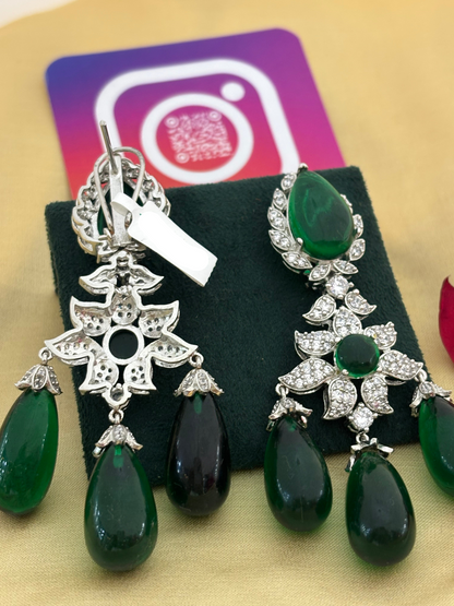 Elegant Emerald Drops