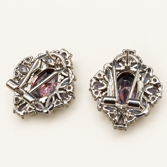 Oval Smoky Earrings