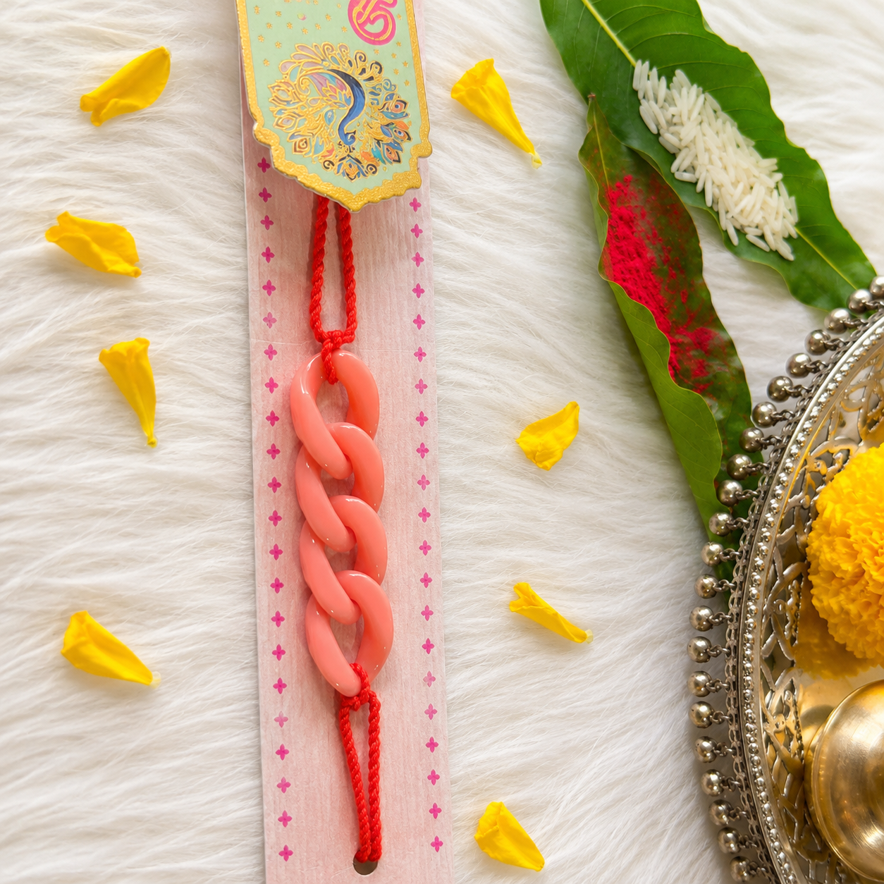 Coral Chain Rakhi